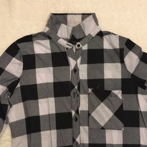 Plaid white and black Polly Esther